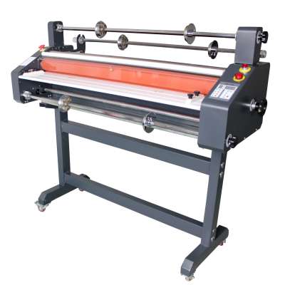 FM-1100 Electric/ manual single and double side cold and hot roll  laminator laminating machine