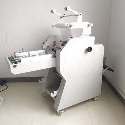 490mm 19"  A2 semi automatic single or double sides vinyl label  roll laminating machine automatic separating system